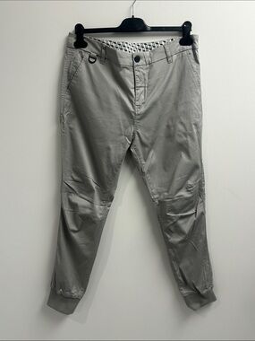 Simons Light Gray Chino Jogger Pants